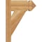 Ekena Millwork Traditional Arts & Crafts Rough Sawn Outlooker, Western Red Cedar, 6"W x 12"D x 16"H OUT06X12X16TRA03RWR - alternate 2